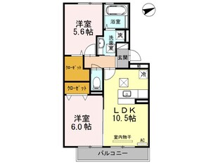 ウインドワード小羽山の物件間取画像